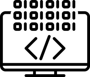 coding vector image