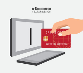 Ecommerce design vector