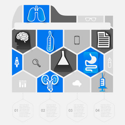 Set of medical icons vector