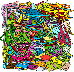 abstract scribble background for your design vector image