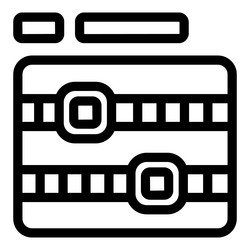 database server icon showing data being processed vector image