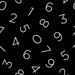Numeric Line Art Pattern vector image