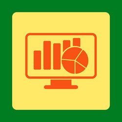 Statistics icon vector