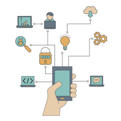 coding and programming concept vector image