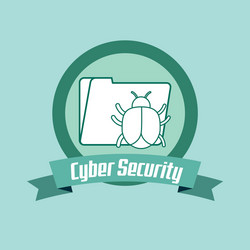 Cyber security design vector