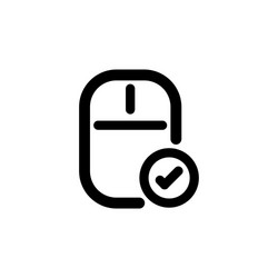 mouse icon design line style part 10 enable vector image