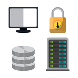 web housting and technology design vector image