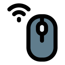 wireless mouse handheld input device vector image
