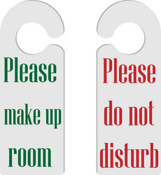 Door hangers vector