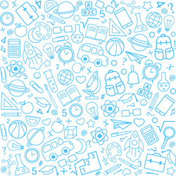 School pattern Royalty Free Vector Image - VectorStock