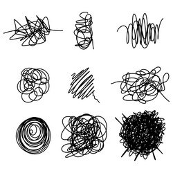 doodle sketch style of sketchy pen and scribble vector image