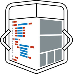 html programming code vector image