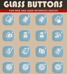 smartphone specifications and functions vector image