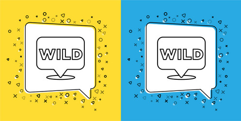 set line pointer to wild west icon isolated vector image