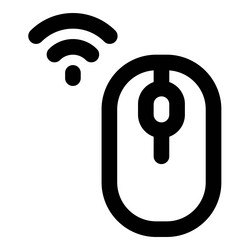 wireless mouse handheld input device vector image