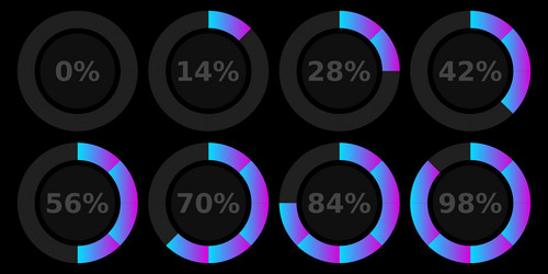 abstract composition loading bar element icon vector