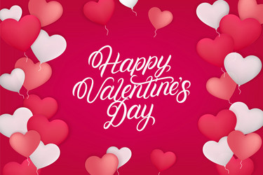 happy valentines day background vector