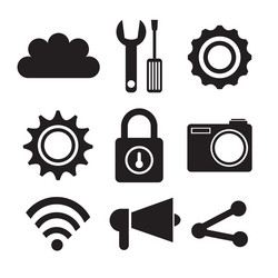 web housting and technology design vector image