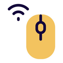 wireless mouse handheld input device vector image