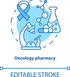 pharmacy concept icon oncology medication vector