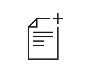 note icon sign paper message or document page vector image