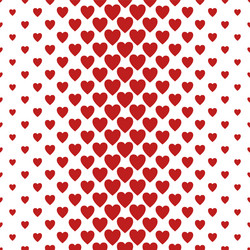 red vertical heart pattern background design vector image