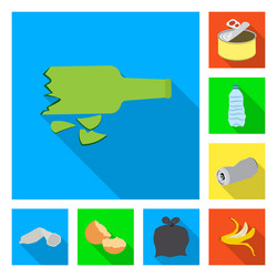 design dump and sort icon set vector image