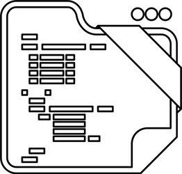 html programming code vector image