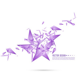 abstract background with dynamic fragments vector image
