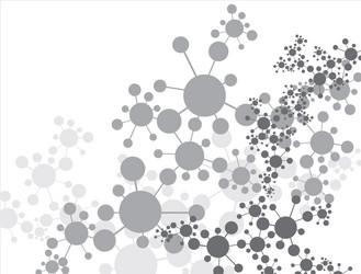 abstract molecular structure background vector image