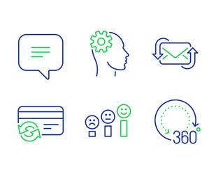 text message change card and refresh mail icons vector image