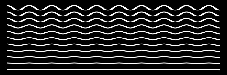 wavy waving zigzag crisscross line stripe element vector image