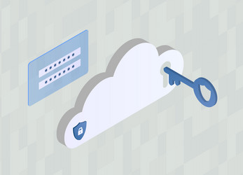bring your own key concept byok encryption vector image