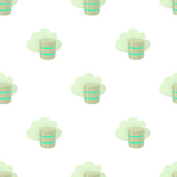 big cloud database pattern seamless vector image