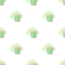 Big cloud database pattern seamless vector