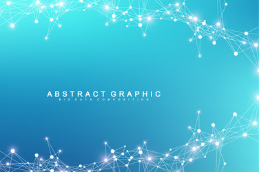 big data visualization artificial intelligence vector image