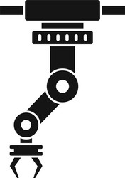 car robot hand icon simple style vector