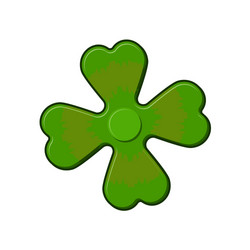 irish spinner clover shamrock hand toy vector