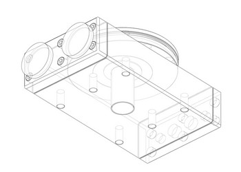 Abstract industry object concept vector