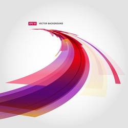 Dynamic Red and White Curve Background vector image