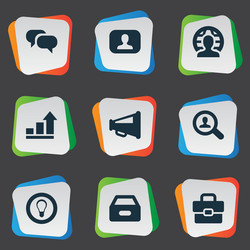 Set of simple trade icons vector