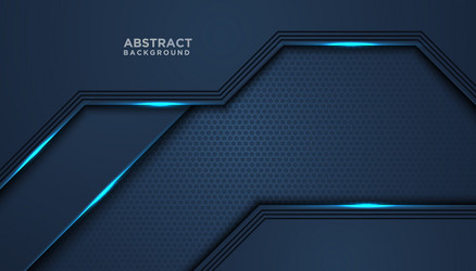 dark abstract background with overlap layers vector image