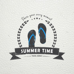 Summer time tourist agency travel around vector