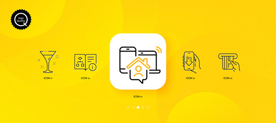 technical algorithm credit card and cocktail vector image
