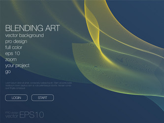 abstract blend background template for web site vector image