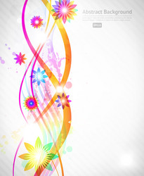 Pink floral heart background Royalty Free Vector Image