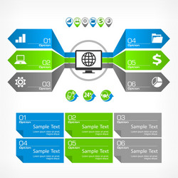 Infographic elements text vector