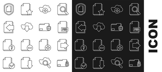 set line folder and lock next page arrow psd file vector image