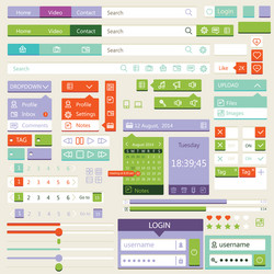 Website design template Royalty Free Vector Image