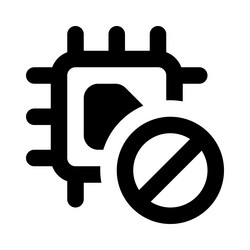microchip with limited or controlled usage vector image